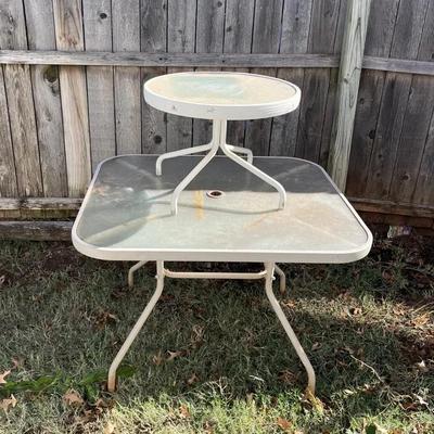 Two Outdoor Tables 