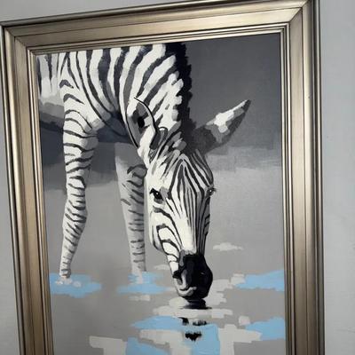 Large Zebra Painting