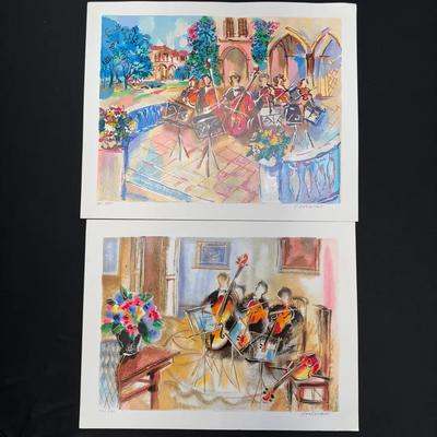Colorful Signed Serigraphs - Signed by Michael Rozenvain