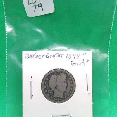 1894 Barber Quarter 