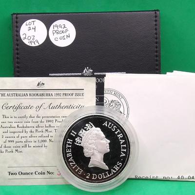 Canadian Silver 2 oz Coin 