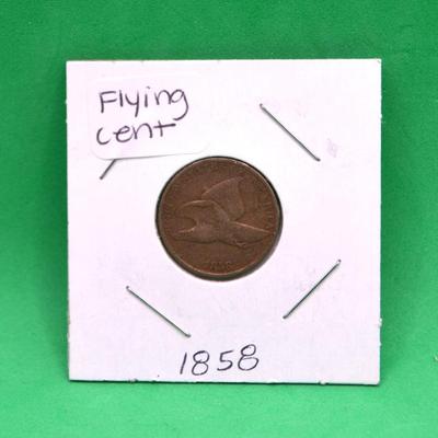 1858 Flyng Cent 