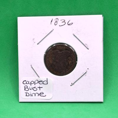 1836 Capped Bust Dime 