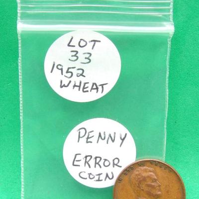 1952 Error Penny 