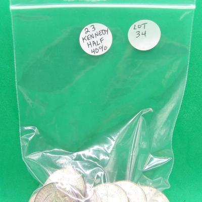 40% Silver Kennedy Half Dollars 