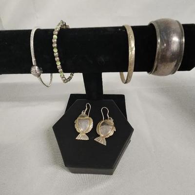 Sterling Bracelet & Earrings