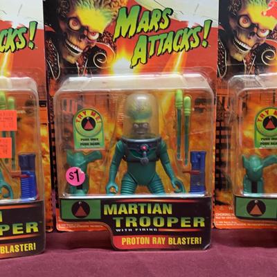 Mars Attacks 1996 Action Figures