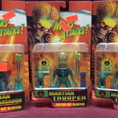 Mars Attacks 1996 Action Figures 