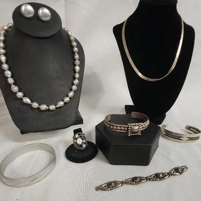 Assortment Of Sterling And Costume