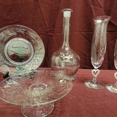 German Crystal & Etched Glass