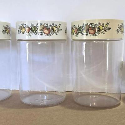 Vintage Pyrex 4-Piece 'Spice Of Life' Canister Set