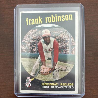 1959 Topps Baseball Card. Frank Robinson - Cincinnati Reds. Card Number 435