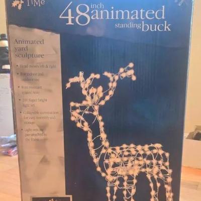 48" Animated Standing Buck