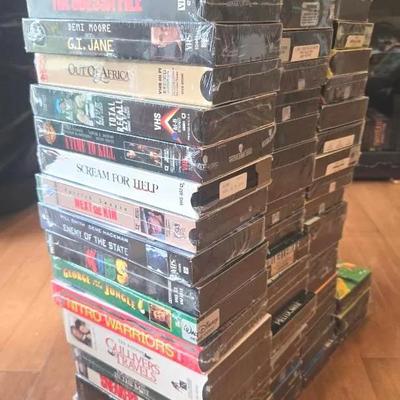 40+ VHS Tapes, New & Sealed Includes STAR WARS, Other Popular Children & Adult Movies