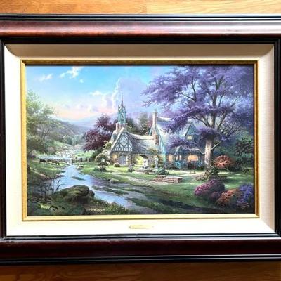 Thomas Kinkade Giclee “Clocktower Cottage”