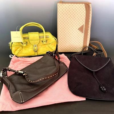Designer Purses/Bags (4) With Cole Haan (NWT), Antonio Melanie, Liz Claiborne