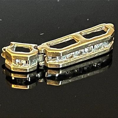 14K Yellow Gold Diamond Pendant 