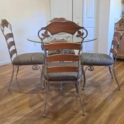 Ashley Furniture 5 Piece French Pine Dining Set