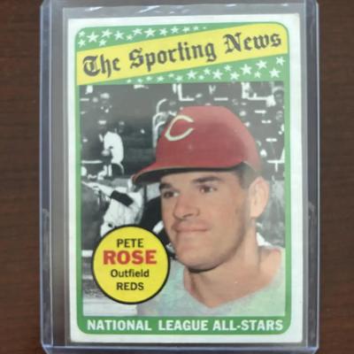 1969 Topps Baseball Card. Pete Rose All Star. Card #424