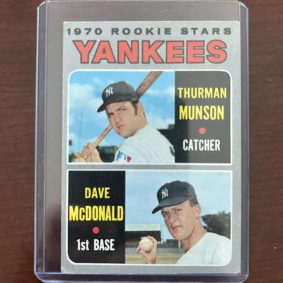 1970 Topps Baseball Card. Thurman Munson Rookie. Card #189