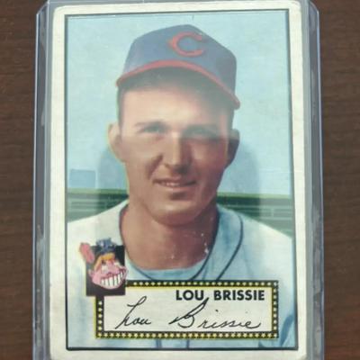 1952 Topps Baseball Card.  Lou Brissie - Cleveland Indians. Card #270