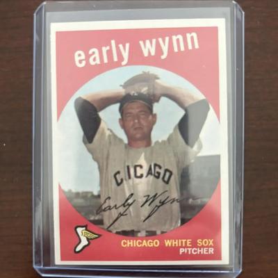 1959 Topps Baseball Card. Early Wynn. Chicago White Sox. Card #260