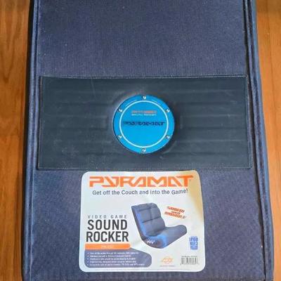 Pyramat Video Game Sound Rocker Folding Gaming Chair