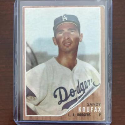 1962 Topps Baseball Card - Sandy Koufax. Card Number 5