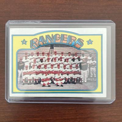 1972 Topps Baseball Card. Rangers Team Card. High Number 668