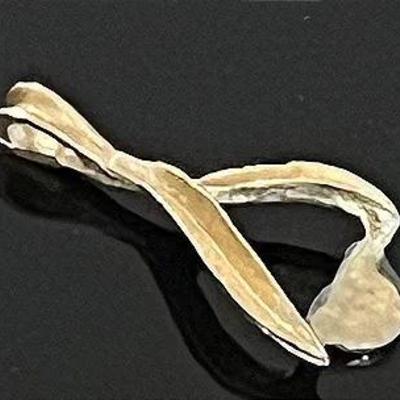 14K Yellow Gold Stirrup Charm, As Is