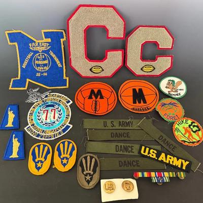 Vintage Patches & Pins (20+) With Military & Others