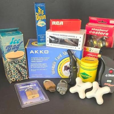 Vintage Household Items With Many Advertising 
