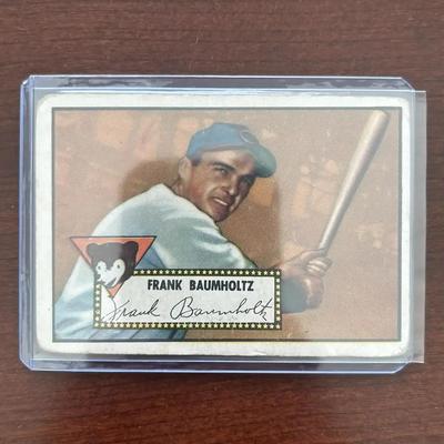 1952 Topps Baseball Card.  Frank Baumholts - Chicago Cubs. Card #225