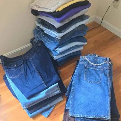 Womens Size 16 Jeans, Skirts And Capri