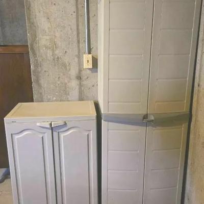 Plastic Storage Cabinets (2)