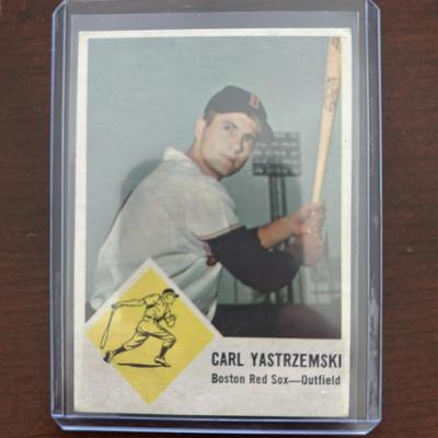 1963 Fleer Baseball Card. Carl Yastrzemski - Boston Red Sox. Card #8