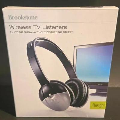 Brookstone Wireless TV Listeners, New In Box