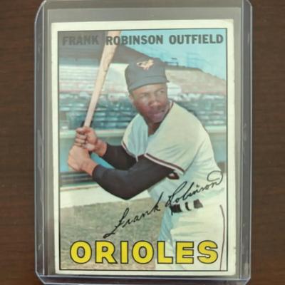 1967 Topps Baseball Card. Frank Robinson - Baltimore Orioles. Card #100