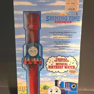 1992 Shining Time Station Thomas the Tank Engine Musical Character Watch in Box