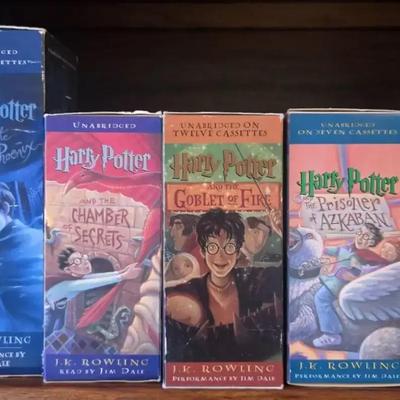 The Lord Of The Rings DVD'S,  Harry Potter Audio Book  Cassette Tapes