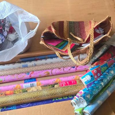 Multi Occasional Gift Wrap, Bows, Tags, Ribbon And Tissue Paper