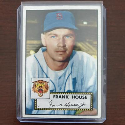 1952 Topps Baseball Card.  Frank House - Detroit Tigers. Card #146
