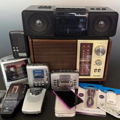 Vintage Audio & Home Electronics With Apple iPod Touch, Panasonic Alarm Clock Radios, Etc