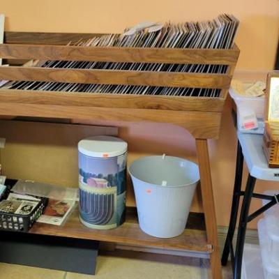 Sale Photo Thumbnail #236: Vintage Buttons and a nice wood plant stand