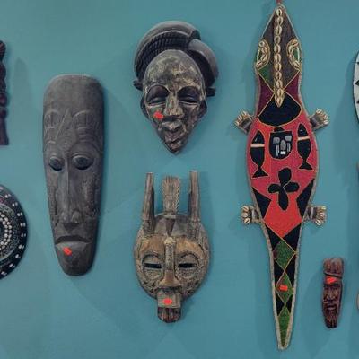 Sale Photo Thumbnail #83: Tribal Masks and Yoruba Beaded Sash