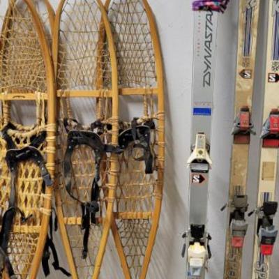 Sale Photo Thumbnail #390: Vintage Snowshoes and Ski's