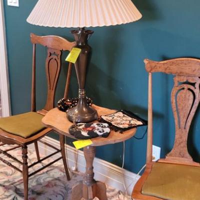 Sale Photo Thumbnail #160: Small Table and 2 Chairs