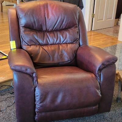 Sale Photo Thumbnail #27: La Z Boy Leather Power Recliner 