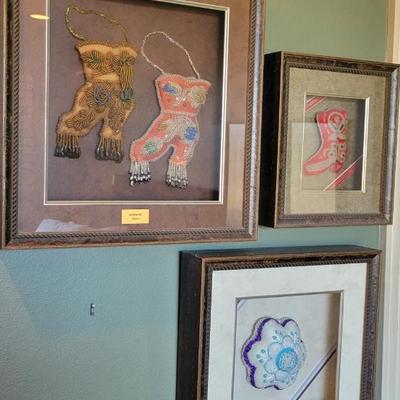 Sale Photo Thumbnail #116: Native Beaded Framed Pin Cushions