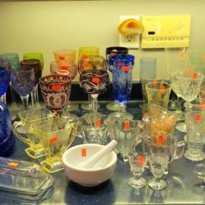 Sale Photo Thumbnail #40: Cut Crystal Glassware